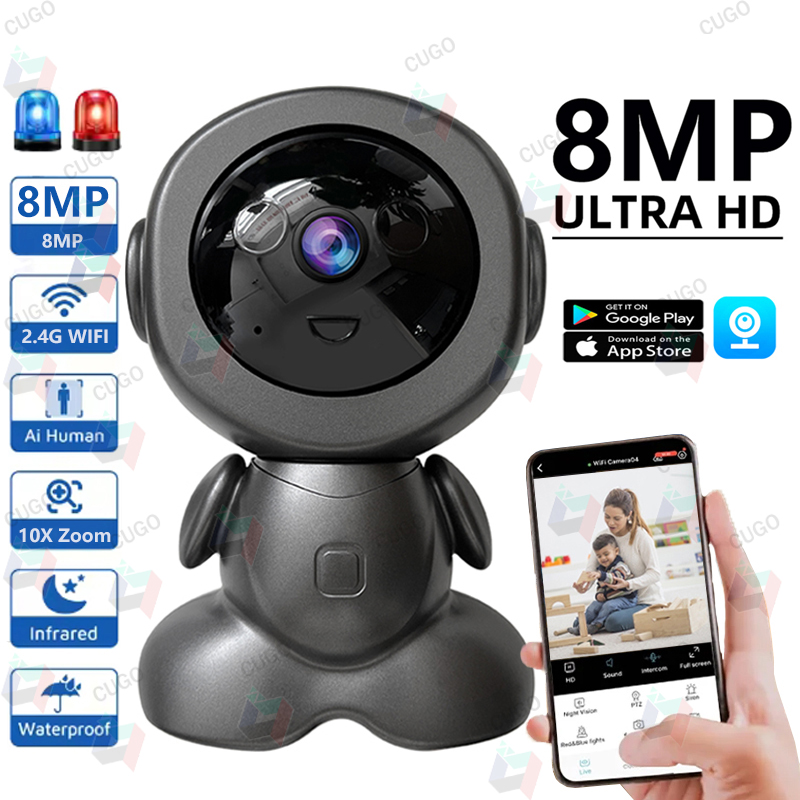 Smart Home Camera Ezviz - Kamera robota monitorującego 8MP WiFi, obrotowa