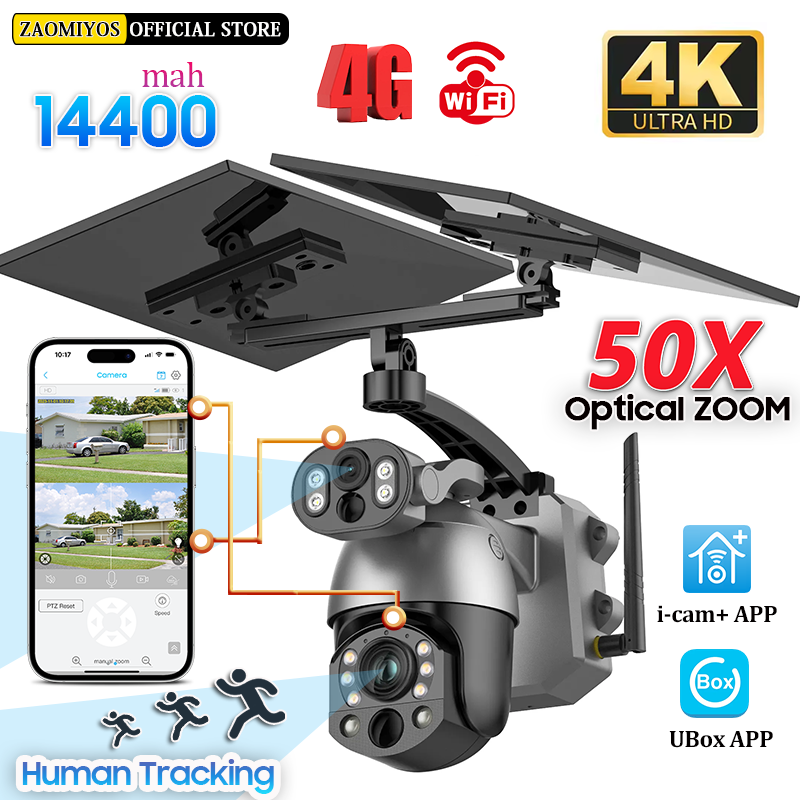 Smart Home Camera Ezviz - Kamera słoneczna 4K 50X ZOOM 10MP