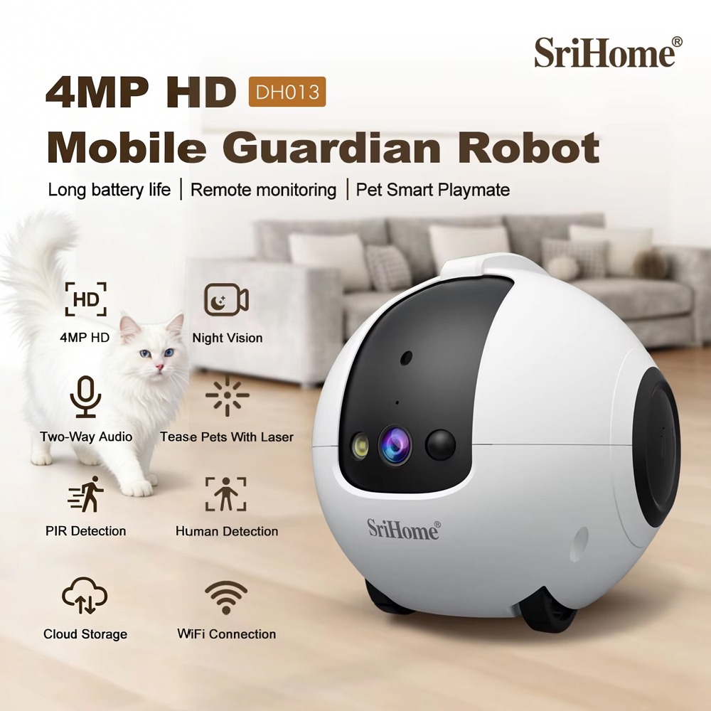 Smart Home Camera Ezviz - Srihome 4MP Mobilna Inteligentna Kamera Robot,