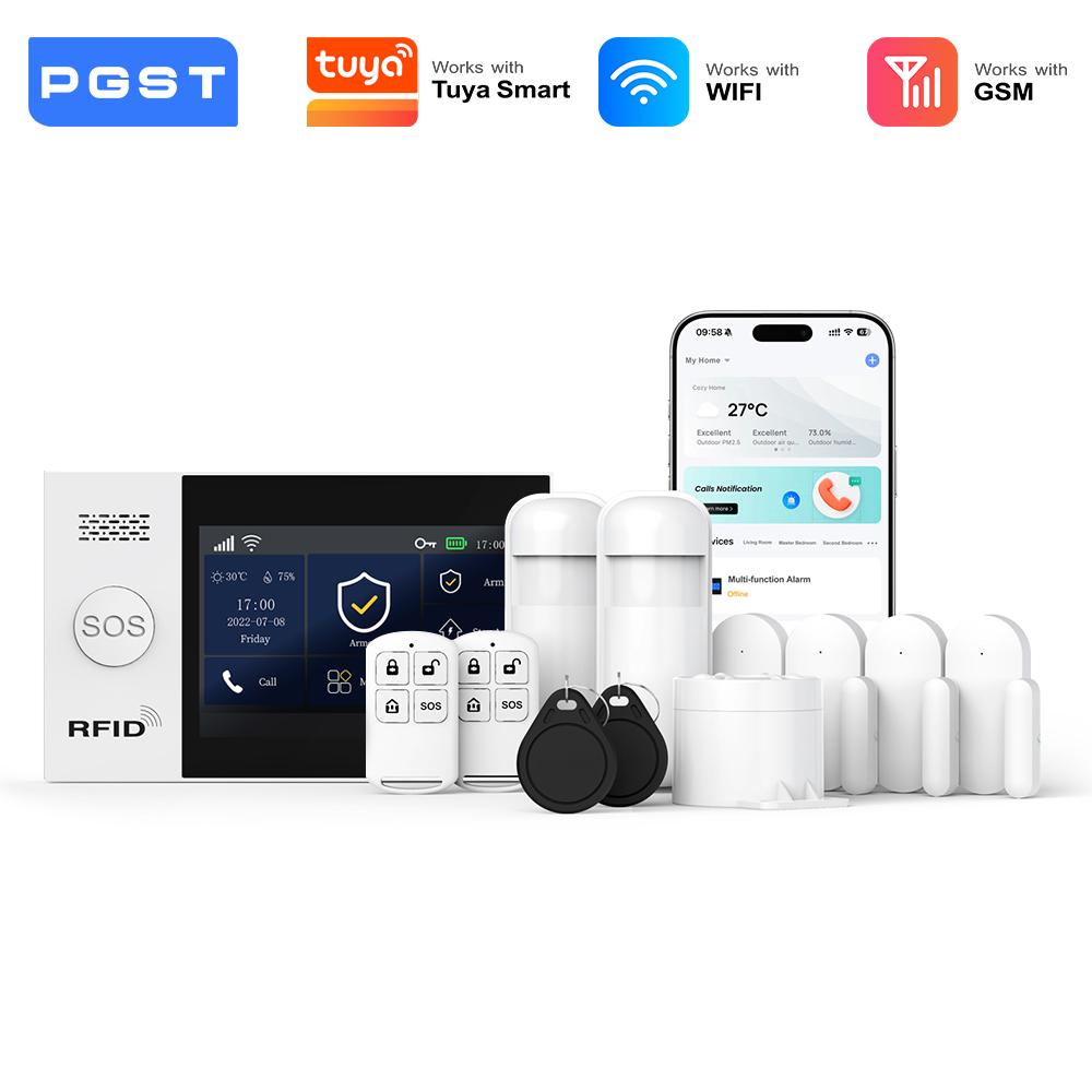 Smart Home Wiser - PGST inteligentny zestaw alarmu antywłamaniowego WiFi