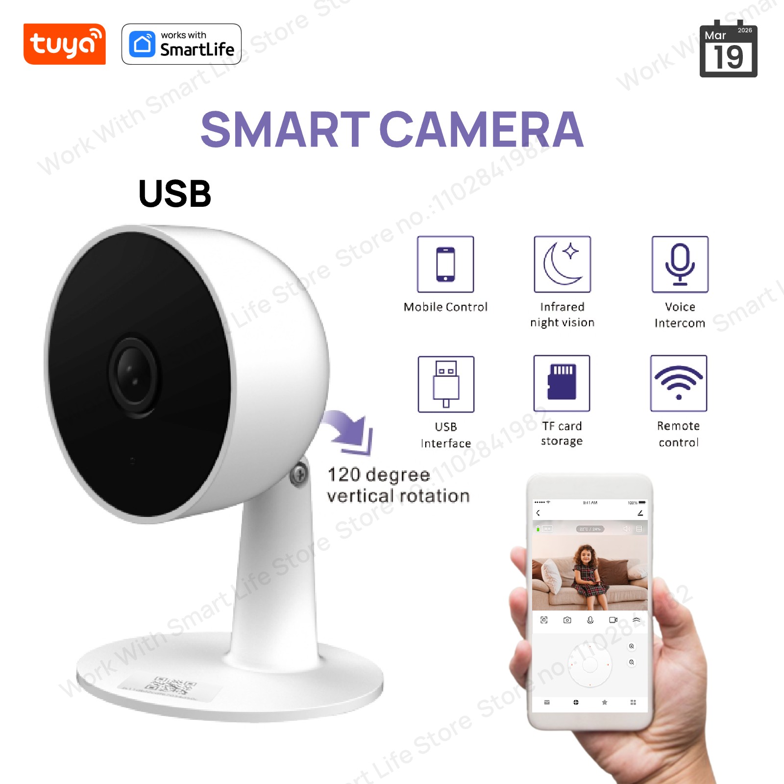 Smart Home Camera Ezviz - Inteligentna kamera do monitoringu wewnętrznych pomieszczeń