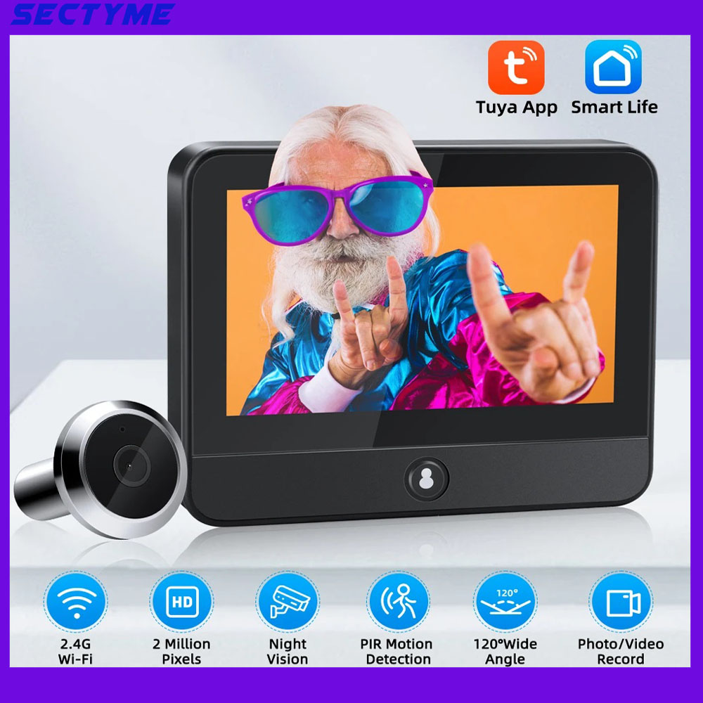 Smart Home Video - 4,3-calowy inteligentny dzwonek do drzwi z