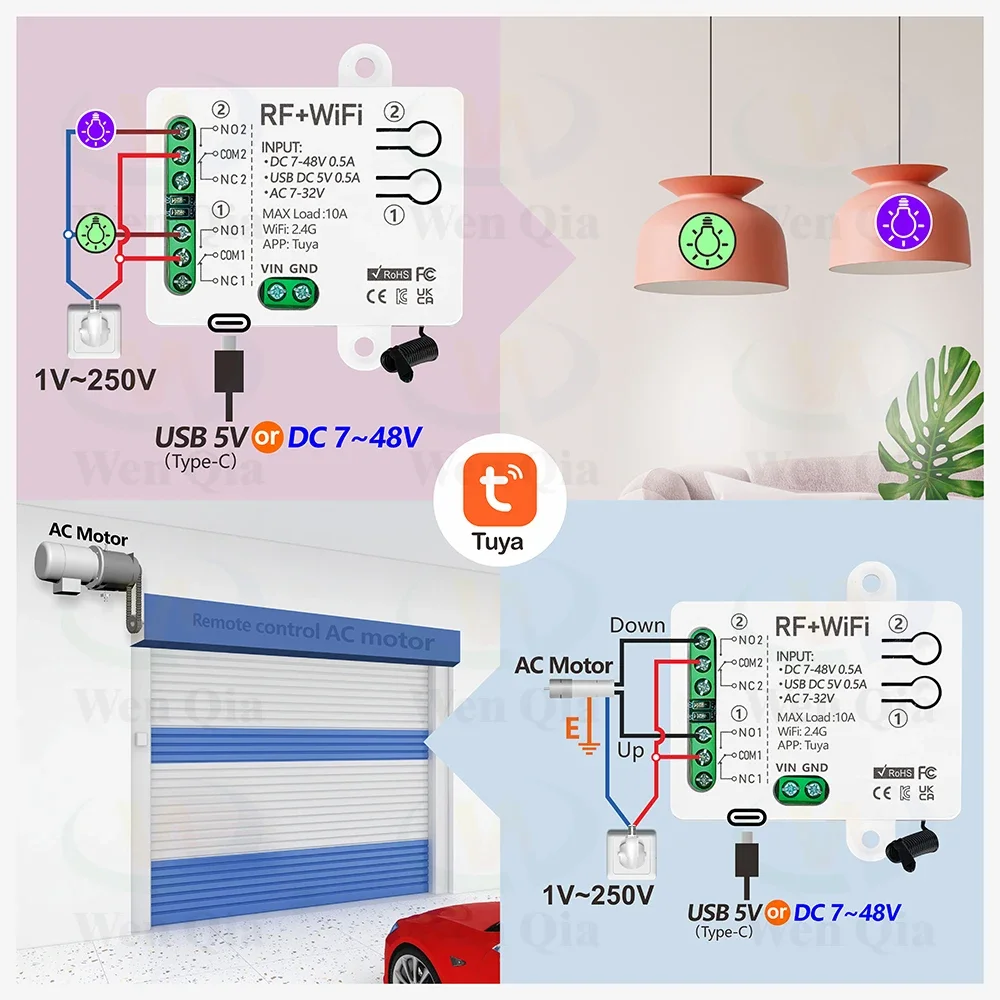 2-kanałowy inteligentny włączn – Universal Remote Smart Home recenzja i cena
